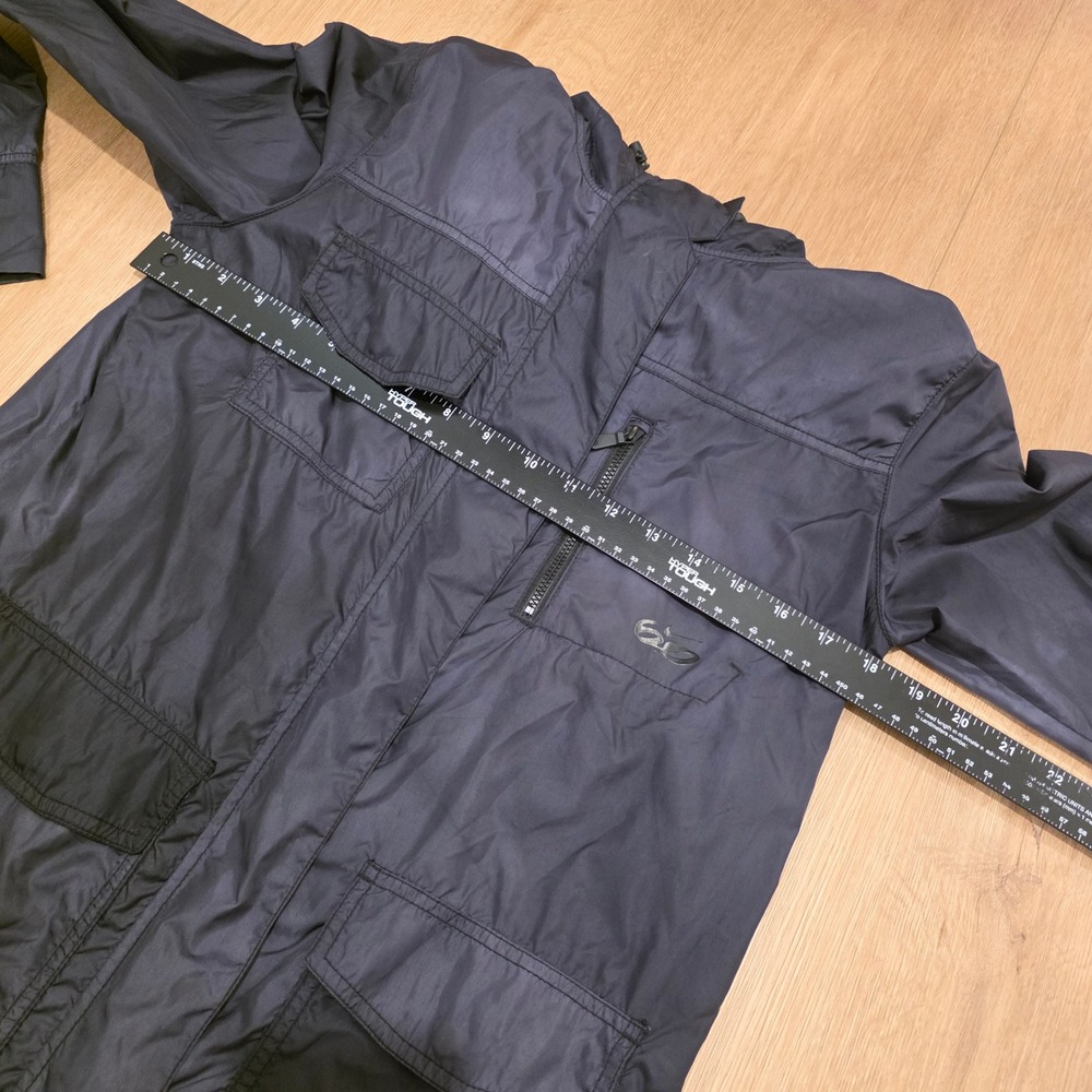 Nike 6.0 Mens Hooded Windbreaker Jacket Navy Blue Utility Cargo Pocket Small - Picture 5 of 13